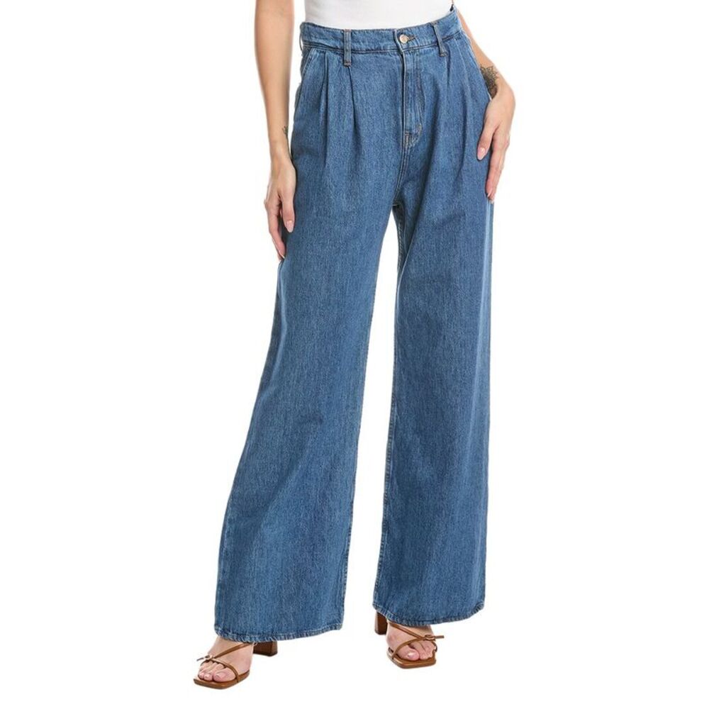 Derek Lam 10 Crosby Womens  High Rise Pleated Carlisle Jean